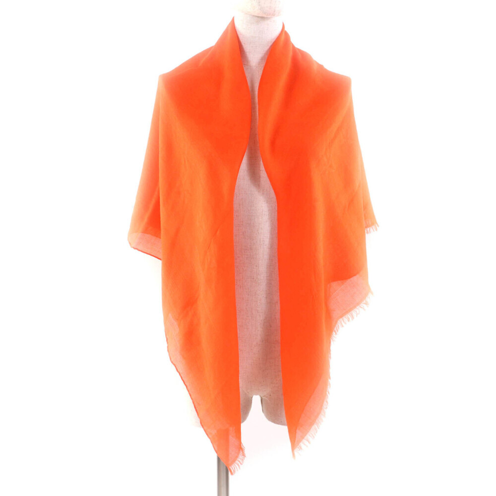 HERMES Orange Silk Scarf - Picture 3 of 11